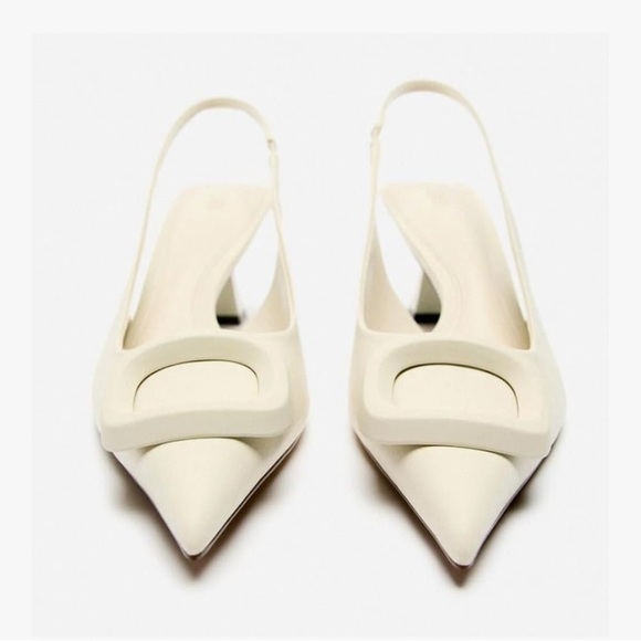 Zara Slingback Heels - Picture 1 of 9